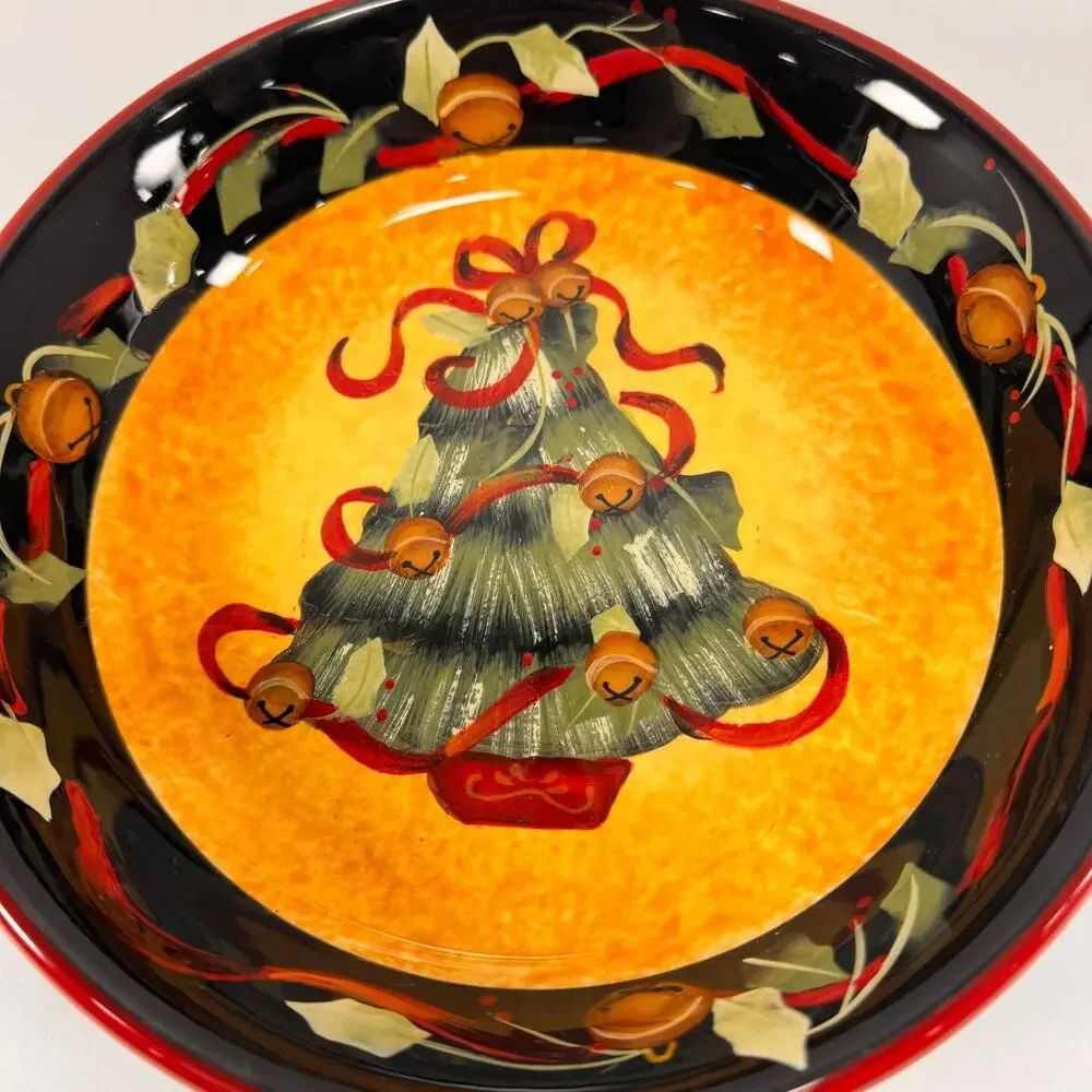 Christmas Tree Pasta Bowl Certified International Judy Westegaard